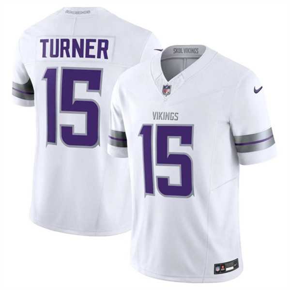 Men & Women & Youth Minnesota Vikings #15 Dallas Turner White F.U.S.E. Winter Warrior Limited Stitched Jersey->minnesota vikings->NFL Jersey